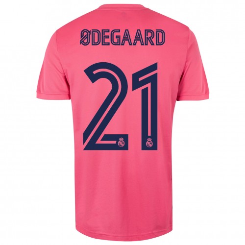 Real Madrid Fodboldtrøjer Martin Odegaard Udebanesæt 2020/21 Kort ærmer Real Madrid Fodboldtrøjer Martin Odegaard Udebanesæt 2020/21 Kort ærmer